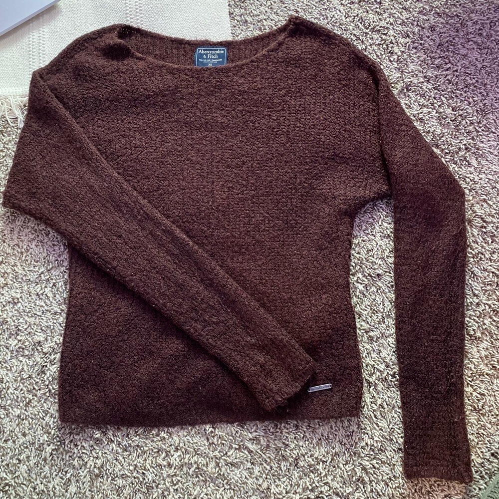 Abercrombie & Fitch Maroon Sweater